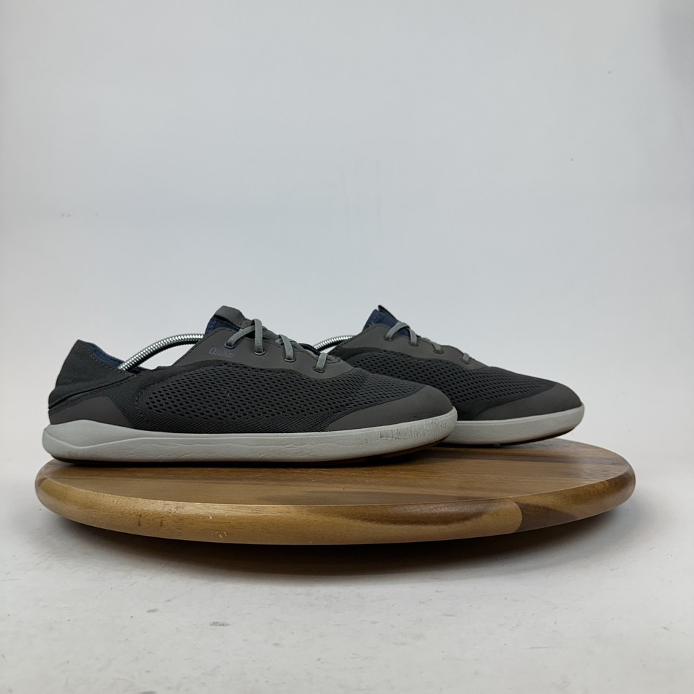 Mens Olukai Moku Pae Mesh Gray Slip On Comfort Shoes Sneakers Size 12 M GUC